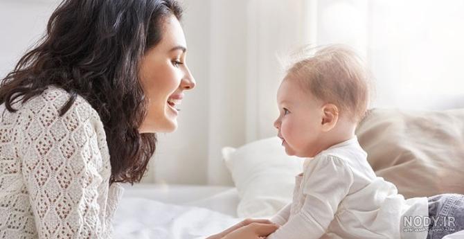 ژست عکس مادر و نوزاد - آلبوم عکس عروسی
