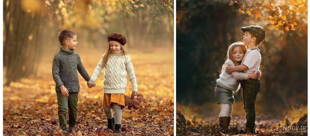 ژست عکس پاییزه کودک 1401 | ژست عکس پاییزه بچه در منزل | ژست عکس ...