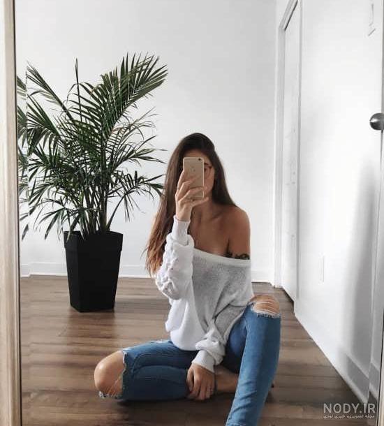 عکس دخترونه جلوی اینه