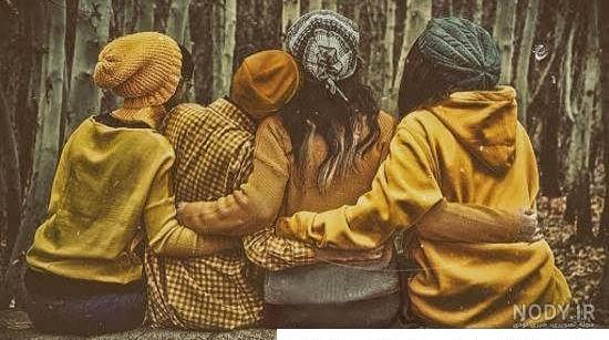 عکس دخترونه چهار نفره شیک