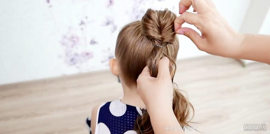 عکس شینیون دخترانه بچه گانه