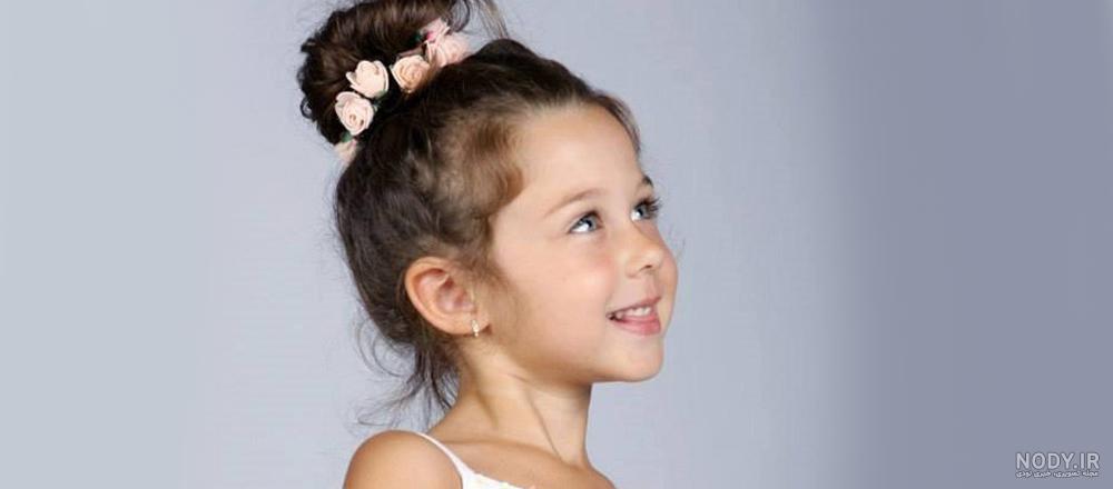عکس مدل مو شینیون بچه گانه