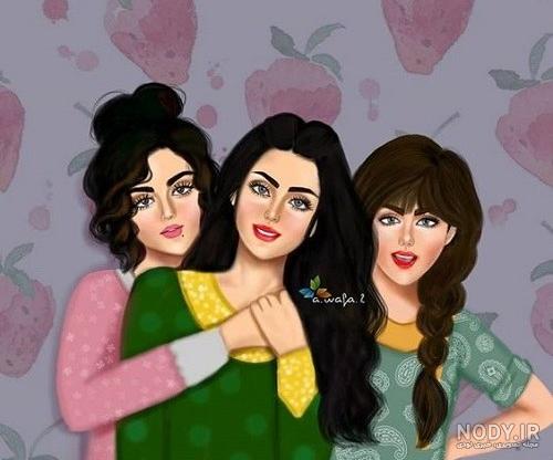 عکس چهار نفره برای پروفایل دخترانه ❤️ [ بهترین تصاویر ]