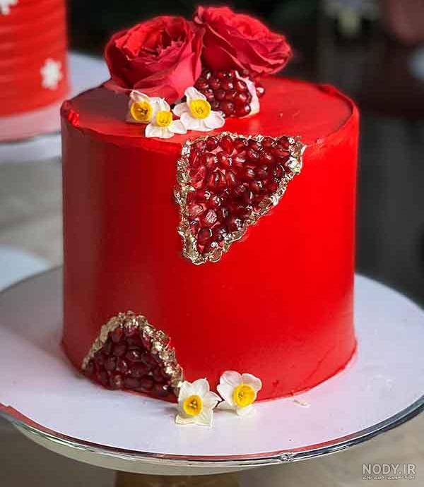 قشنگ ترین کیک شب یلدا 1402 + کیک یلدا لاکچری برای عروس