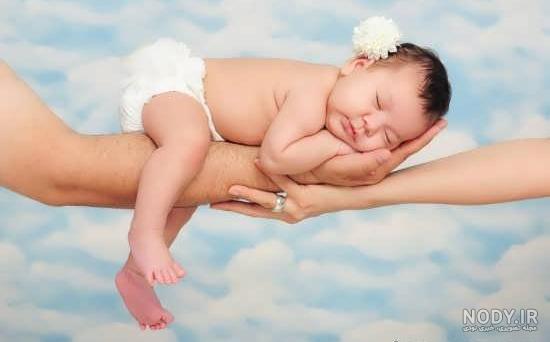 ژست عکس کودک یک ماهه - عکس نودی