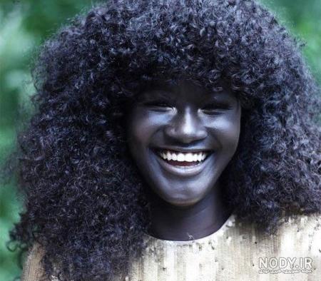 عکس سیاه ترین زن جهان