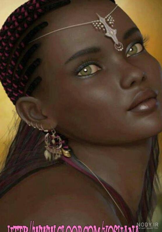 عکس سیاه ترین زن جهان