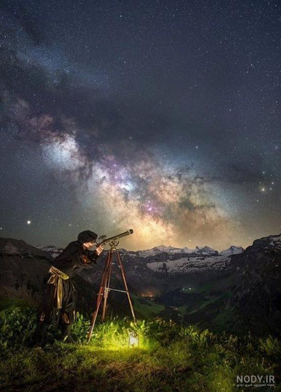 عکس پروفایل آسمان در شب