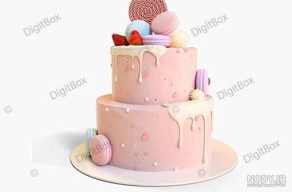 عکس کیک با گل عروس