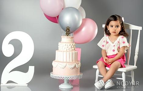 عکس کیک تولد دختر بچه سه ساله