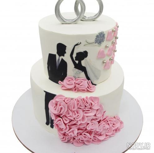 عکس کیک عروس دامادی