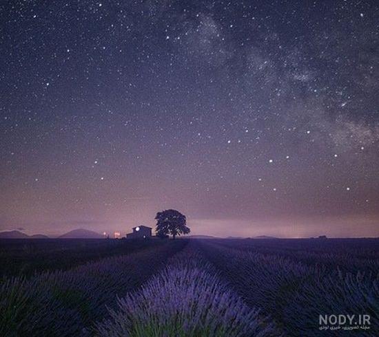 ۵۵ عکس پروفایل آسمان شب پرستاره و رویایی