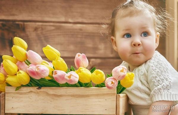 عکس نوزاد دختر یازده ماهه