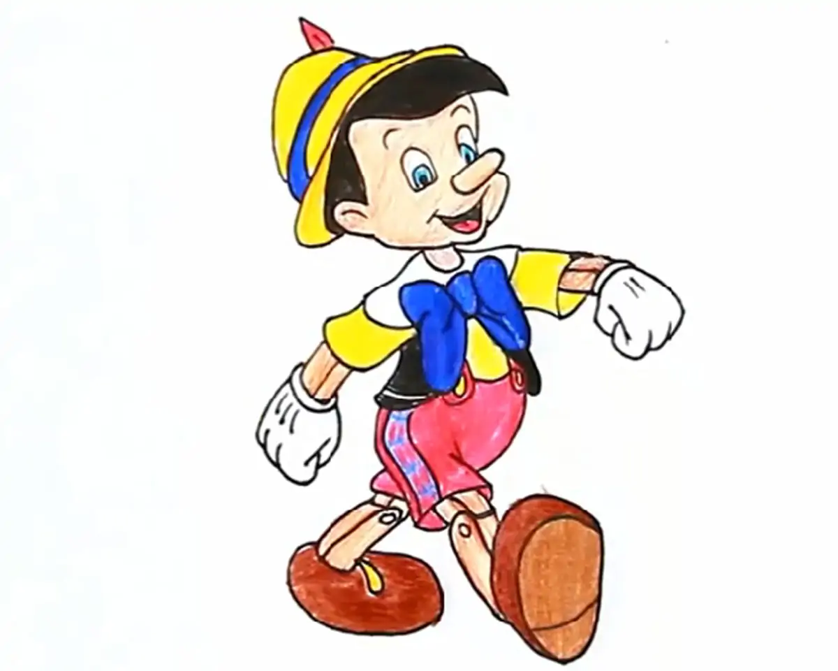How to draw Pinocchio
