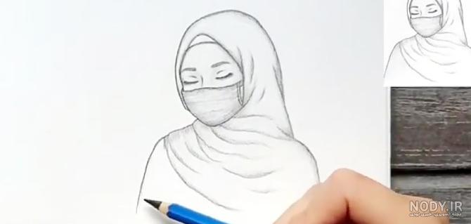 عکس دختر محجبه با ماسک عکس دختر محجبه با ماسک