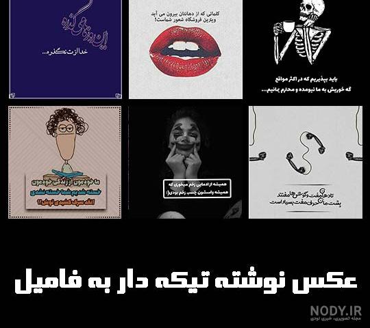 عکس نوشته تیکه دار به فامیل!!! 🐍 | پیکوپیکس