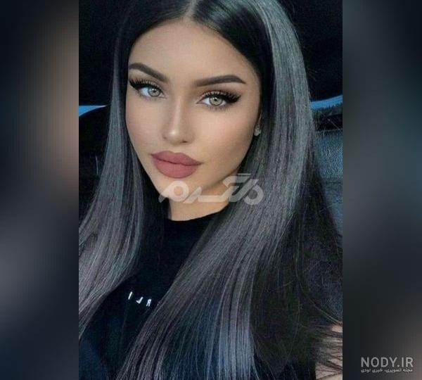 عکس پروفایل دختر با خط چشم