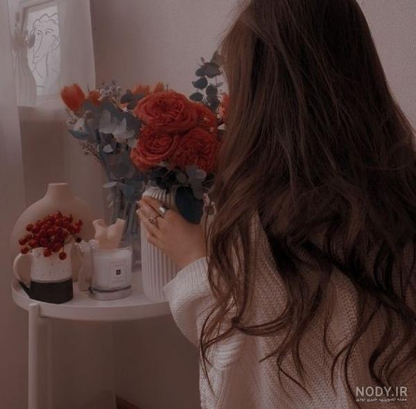 عکس دختر از پشت سر (در طبیعت، پاییز، با حجاب، با کلاه) برای ...