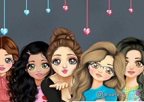 عکس دخترانه برای پروفایل گروه چهار نفره ❤️ [ بهترین تصاویر ]