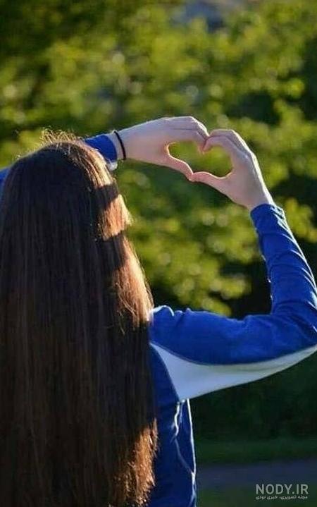 عکس پروفایل دختر از پشت سر لاکچری