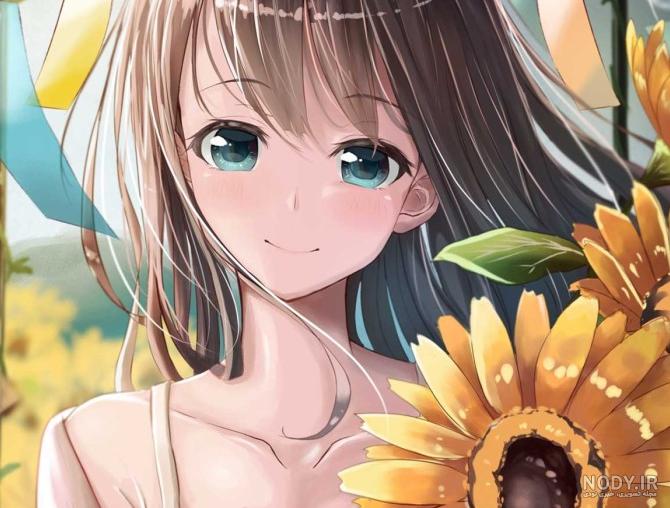عکس دختر با گل برای پروفایل 1401 | باکلاس عکس دختر با گل برای ...