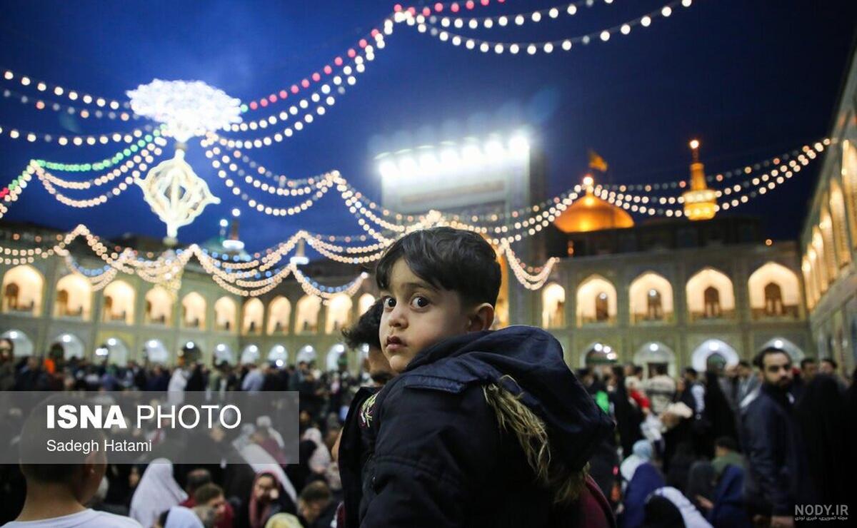 عکس لحظه تحویل سال در حرم امام رضا