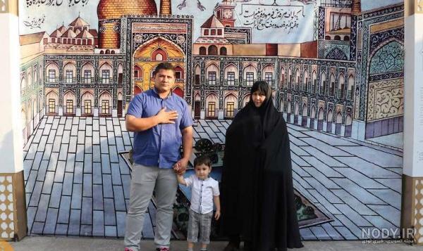 عکس نوشته دلتنگی برای حرم امام رضا - عکس نودی