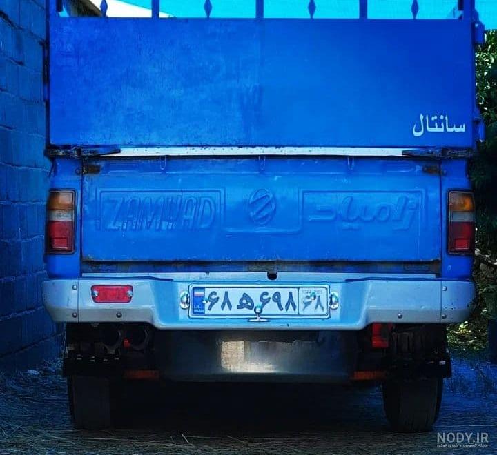 عکس پشت نیسان آبی