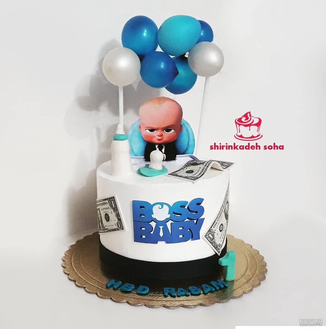 عکس کیک دو طبقه دخترانه ۱۴۰۰ - عکس نودی