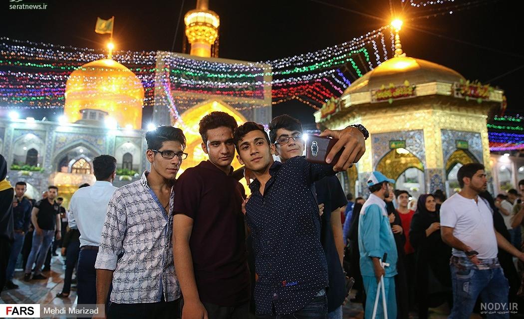 عکس گلدسته حرم امام رضا - عکس نودی