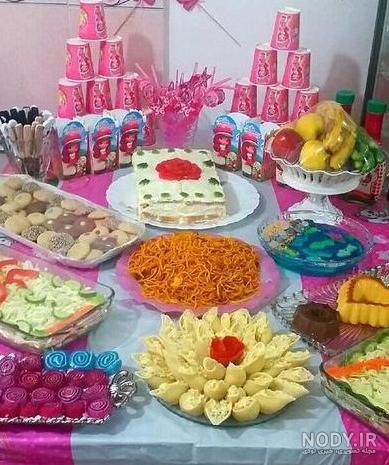 عکس تزیین سفره تولد عکس تزیین سفره تولد
