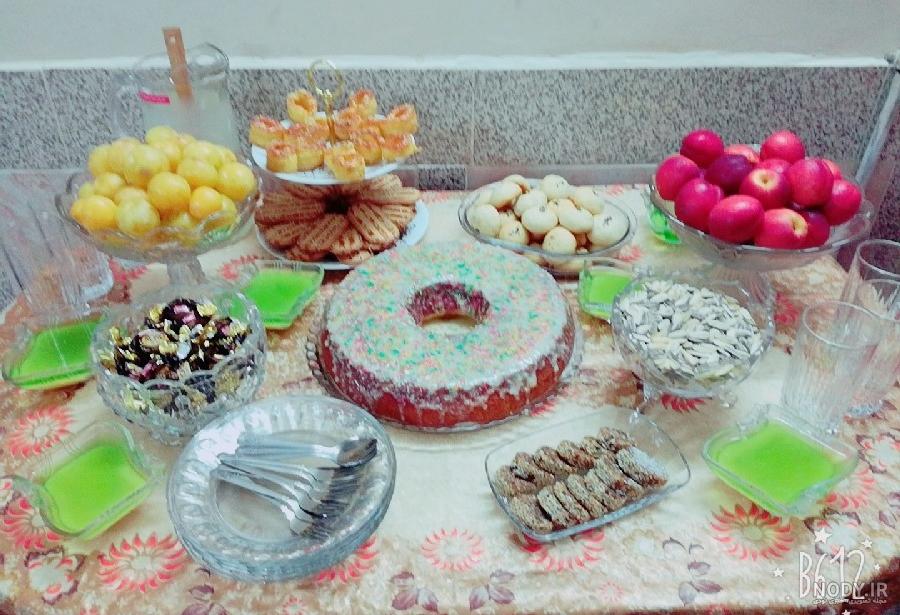 عکس تزیین سفره تولد ساده عکس تزیین سفره تولد ساده