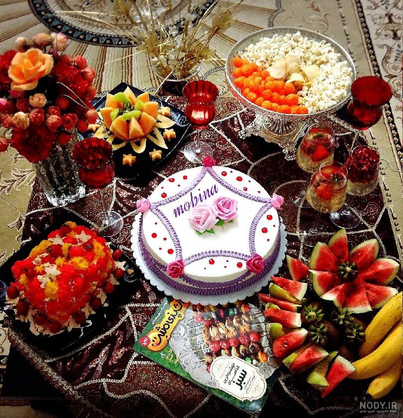 عکس سفره ی تولد ساده عکس سفره ی تولد ساده