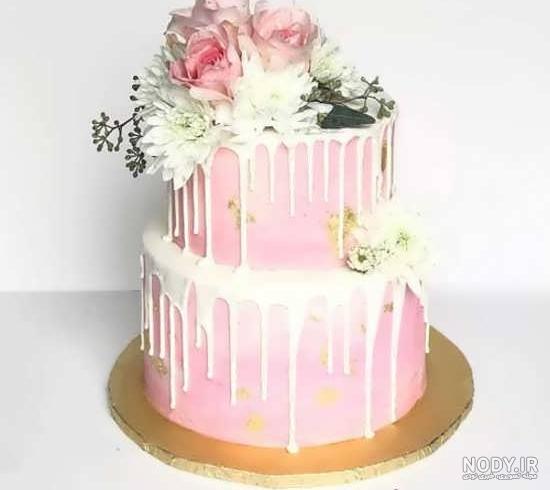 عکس کیک تولد دخترانه دو طبقه