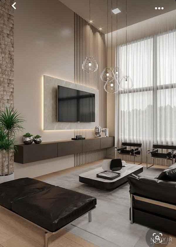 25 مدل دکوراسیون دیوار پشت تلویزیون + راهنما و عکس - دکورمگ