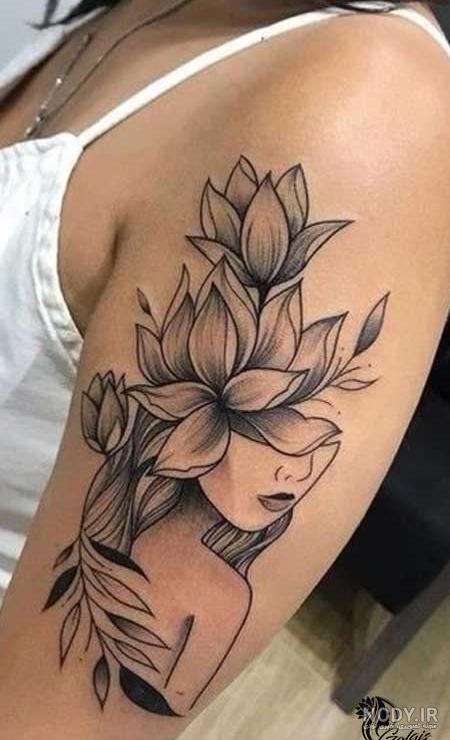 عکس تاتو دخترانه روی بازو عکس تاتو دخترانه روی بازو