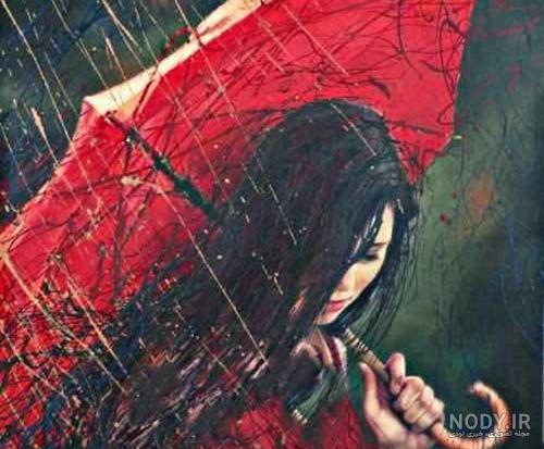 عکس دختر تنها تو بارون - عکس نودی عکس دختر تنها تو بارون - عکس نودی