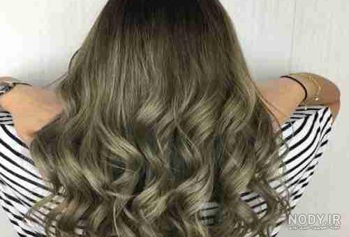 عکس رنگ مو ترکیبی بدون دکلره