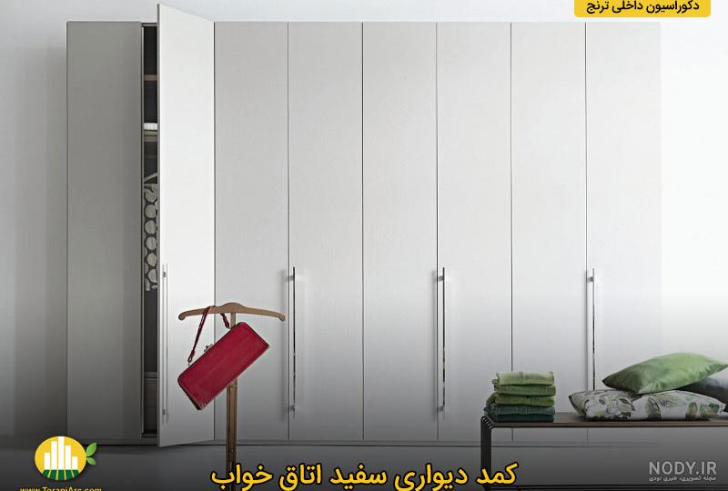 عکس کمد دیواری رنگ طوسی - عکس نودی
