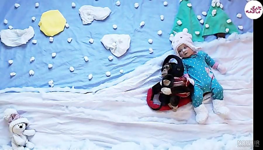 ژست عکس زمستانی کودک ❤️ [ بهترین تصاویر ]