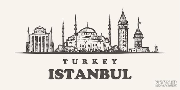 Premium Vector | Istanbul skyline, turkey