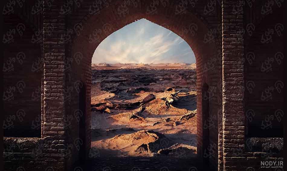 تصویر پس زمینه استودیوی خالی با پروژکتور آبی رنگ | باک