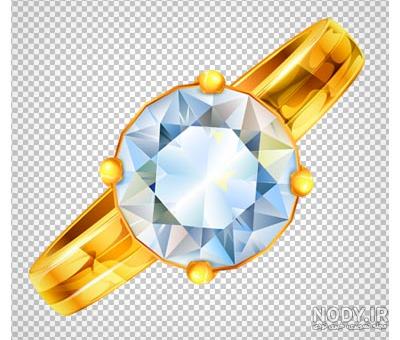 دانلود تصویر دوربری شده انگشتر زنانه نگین دار با کیفیت بالا و فرمت png