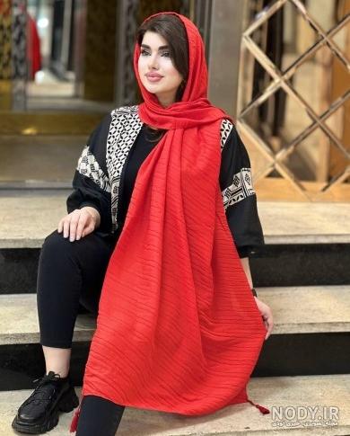 شال پلیسه دورو سرمه ای قرمز | فروشگاه اینترنتی کاشانه شال پلیسه دورو سرمه ای قرمز | فروشگاه اینترنتی کاشانه