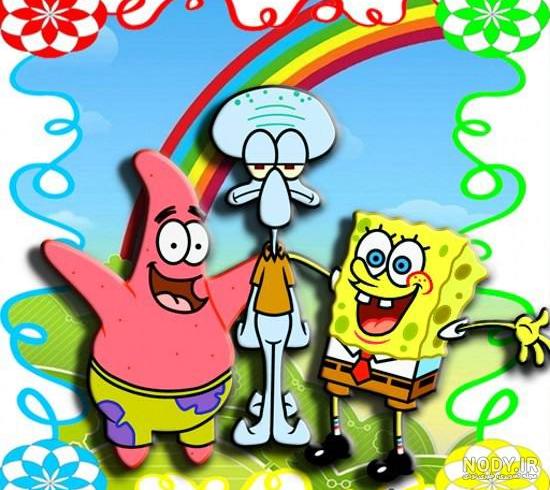 عکس باب اسفنجی رنگی