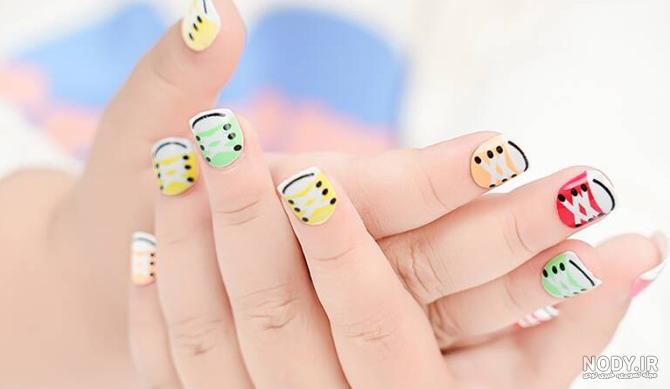 عکس ناخن بچه گانه خوشگل