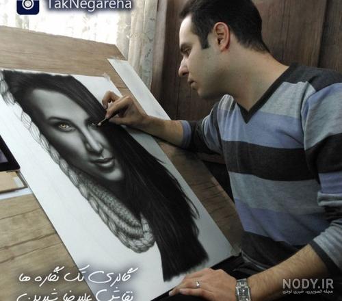 عکس چهره برای نقاشی سیاه قلم - کامل (مولیزی)