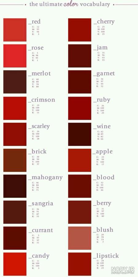عکس کاشت ناخن رنگ زرشکی