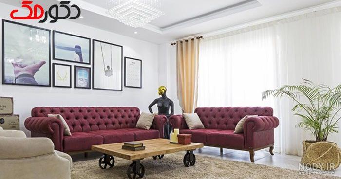 پارچه مانتویی تابستانی پنبه ای طرح پرنا رنگ زرشکی تیره - شرکت ...