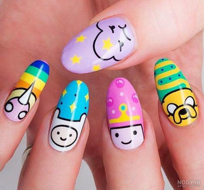 ۷۷ مدل ناخن بچه گانه جدید ۲۰۲۳ ؛ طرح های فانتزی و عروسکی دخترانه ...